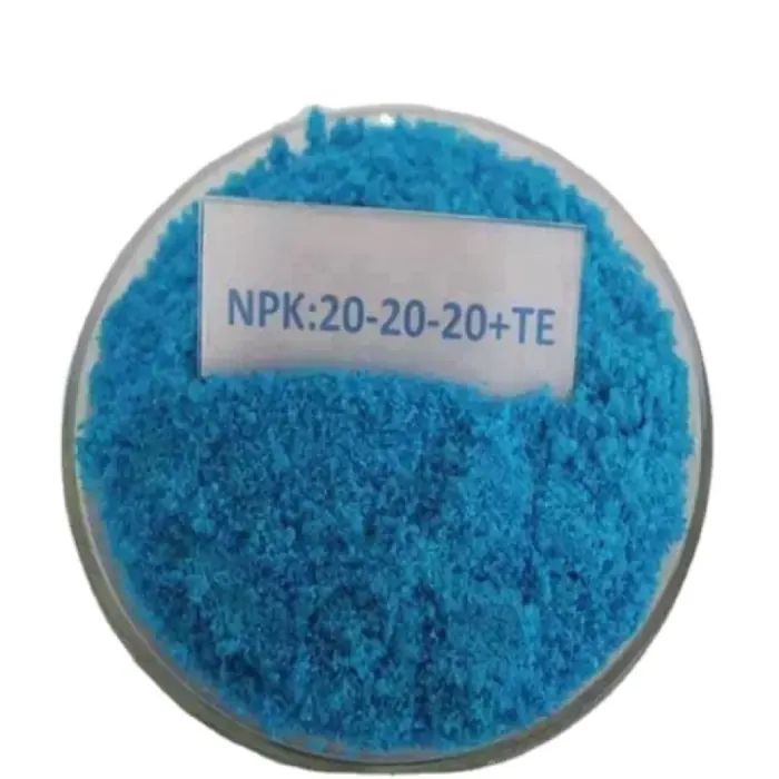 蓝色水溶性NPK复合肥细粉